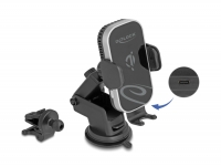 Delock Wireless Car Charger Smartphone Holder with Charging and Cooling Function 15 W – Qi