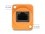 Delock D-Type RJ45 cable plug to jack Cat.5e UTP orange / black 30 cm