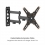 VALUE TV Monitor Arm, Wall Mount, < 109cm, < 20kg, 3 joints