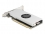 Delock PCI Express x16 Card to 4 x USB 20 Gbps USB Type-C™ Quad Channel with Fan and Heat Sink in Low Profile Form Factor