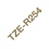 Schriftbandkassette Brother 24mmx4m weiß/gold Textilband