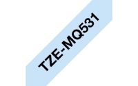 Schriftbandkassette Brother 12mmx4m pastell blau/schwarz