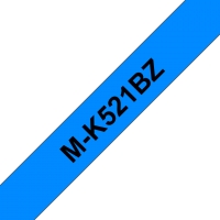 Schriftbandkassette Brother 9mmx8m blau/schwarz MK521BZ