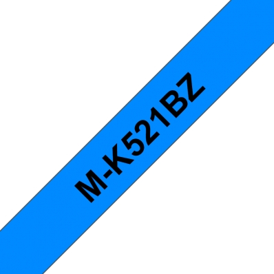 Schriftbandkassette Brother 9mmx8m blau/schwarz MK521BZ