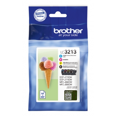 Patrone Brother LC3213VAL Farbtintenset (BK,C,M,Y)