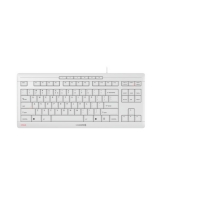 CHERRY TAS STREAM KEYBOARD TKL Corded EU-Layout grau
