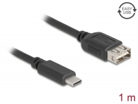 Delock USB 2.0 Cable USB Type-C™ male to EASY USB Type-A female 1 m