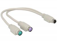 Delock Cable PS2 Splitter 1 x male 2 x female 20 cm