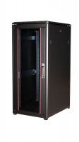 Equip Serverschrank 19" 26U 600x800mm Glastür schwarz (Speditionsversand)