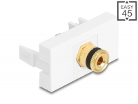Delock Easy 45 Module binding post to thread nut black / white