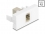 Delock Easy 45 Module SC Simplex female to SC Simplex female beige / white