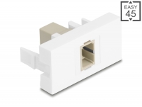 Delock Easy 45 Module SC Simplex female to SC Simplex female beige / white