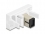 Delock Easy 45 Module SC Simplex female to SC Simplex female beige / white