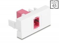 Delock Easy 45 Module SC Simplex female to SC Simplex female violet / white