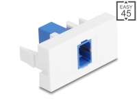 Delock Easy 45 Module SC Simplex female to SC Simplex female blue / white