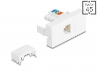 Delock Easy 45 Module RJ12 jack to LSA UTP white