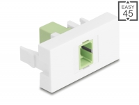 Delock Easy 45 Module SC Simplex female to SC Simplex female limegreen / white