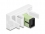 Delock Easy 45 Module SC Simplex female to SC Simplex female limegreen / white