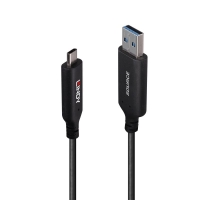 LINDY 25m USB 3.2 Gen 1 Typ A an C Hybridkabel