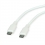 ROLINE USB 2.0 Cable, C–C, M/M, 60W, silicone, white, 1 m