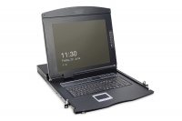 Digitus 17\" LCD KVM Console, 1-Port VGA, turkish Keyboard