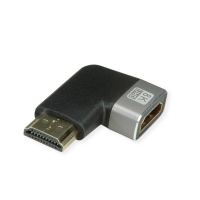 ROLINE 8K HDMI Adapter, M/F, 90° angled
