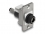 Delock Keystone Module DC 5.5 x 2.5 mm female to DC 5.5 x 2.1 mm male silver / white / black