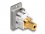 Delock Panel Mount stereo jack female 3.5 mm 4 pin > stereo jack female 3.5 mm 4 pin gold plated silver / white