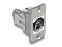 Delock Panel Mount BNC female BNC female silver / white