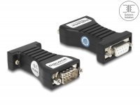 Delock Isolator RS-232 D-Sub 9 female to RS-232 D-Sub 9 male TXD, RXD, DTR, DSR, GND galvanic isolation 2.5 kV