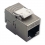 ROLINE Keystone Jack, Cat.6A (Class EA), RJ-45, STP, tool-free, SLIM and SHORT, silver