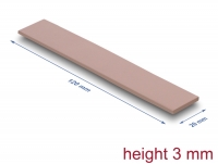 Delock Thermal Conductive Pad 120 x 20 x 3 mm for M.2 modules 3.0 W/mK - non-silicone