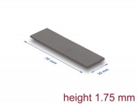 Delock Thermal Conductive Pad 70 x 20 x 1.75 mm for M.2 modules 3.0 W/mK