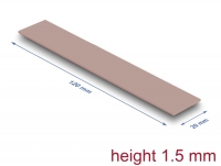 Delock Thermal Conductive Pad 120 x 20 x 1.5 mm for M.2 modules 3.0 W/mK - non-silicone