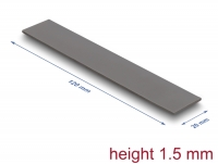 Delock Thermal Conductive Pad 120 x 20 x 1.5 mm for M.2 modules 3.2 W/mK - Low Oil Bleeding