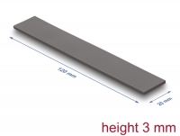 Delock Thermal Conductive Pad 120 x 20 x 3 mm for M.2 modules 3.2 W/mK - Low Oil Bleeding