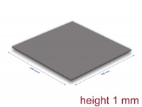 Delock Thermal Conductive Pad 100 x 100 x 1 mm for M.2 modules 3.2 W/mK - Low Oil Bleeding