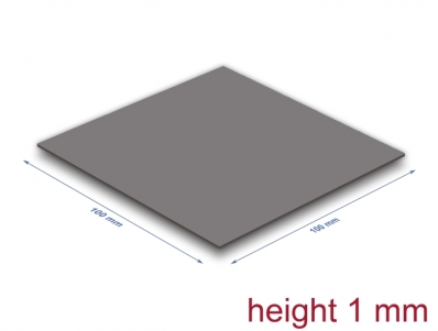 Delock Thermal Conductive Pad 100 x 100 x 1 mm for M.2 modules 3.2 W/mK - Low Oil Bleeding