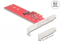 Delock PCI Express 5.0 x4 Card to 1 x internal NVMe M.2 Key M - Low Profile Form Factor