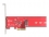 Delock PCI Express 5.0 x4 Card to 1 x internal NVMe M.2 Key M - Low Profile Form Factor
