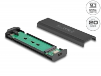 Delock External USB Type-C™ 20 Gbps Combo Enclosure for M.2 NVMe PCIe or SATA SSD - tool free
