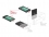 Delock Converter M.2 Key M NVMe SSD to U.2 or M.2 Key B SATA SSD to SATA - tool free