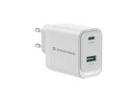 CONCEPTRONIC Ladegerät 2Port 45W,1xUSB-C,1xUSB-A weiß