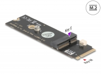 Delock Converter M.2 Key M male to M.2 Key E slot for USB and PCIe modules