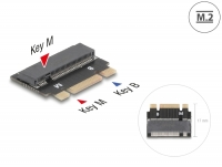 Delock Adapter M.2 Key B+M male to M.2 Key M slot - Extension