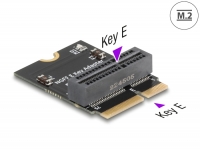 Delock Adapter M.2 Key E male to M.2 Key E slot 90° angled