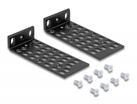 Delock Universal Rack Mounting Set 2 pieces black