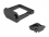 Delock Cable Bracket 70 x 70 mm with mounting plate for DIN rail mounting black