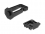 Delock Cable Bracket 70 x 24 mm with mounting plate for DIN rail mounting black