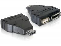 Delock Adapter Power-over-eSATA 1x eSATA and 1x USB